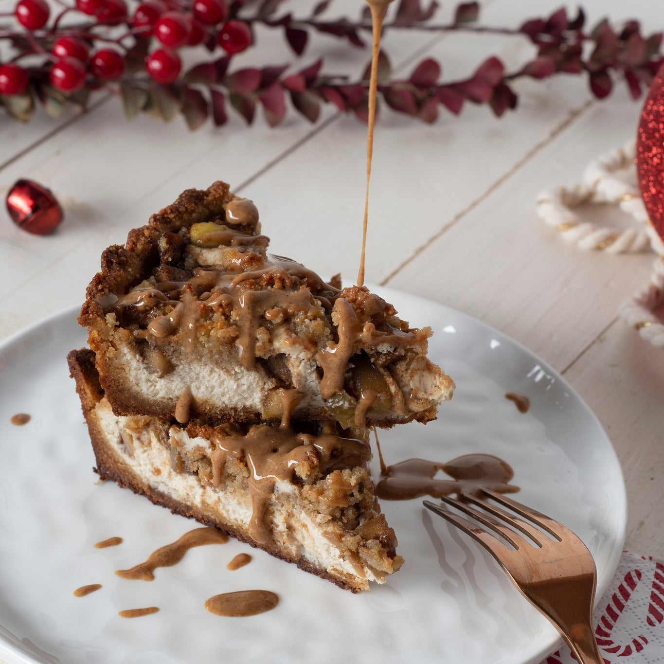 Cheesecake de manzana entero