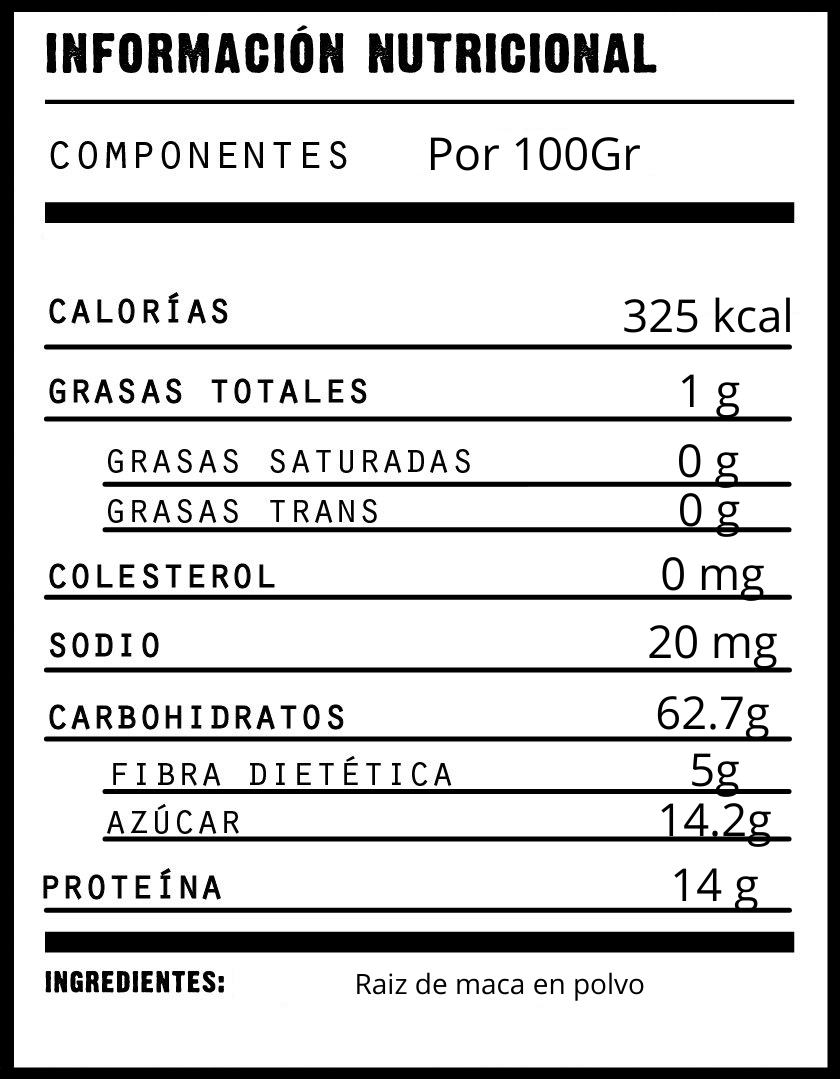 Raiz de Maca en Polvo